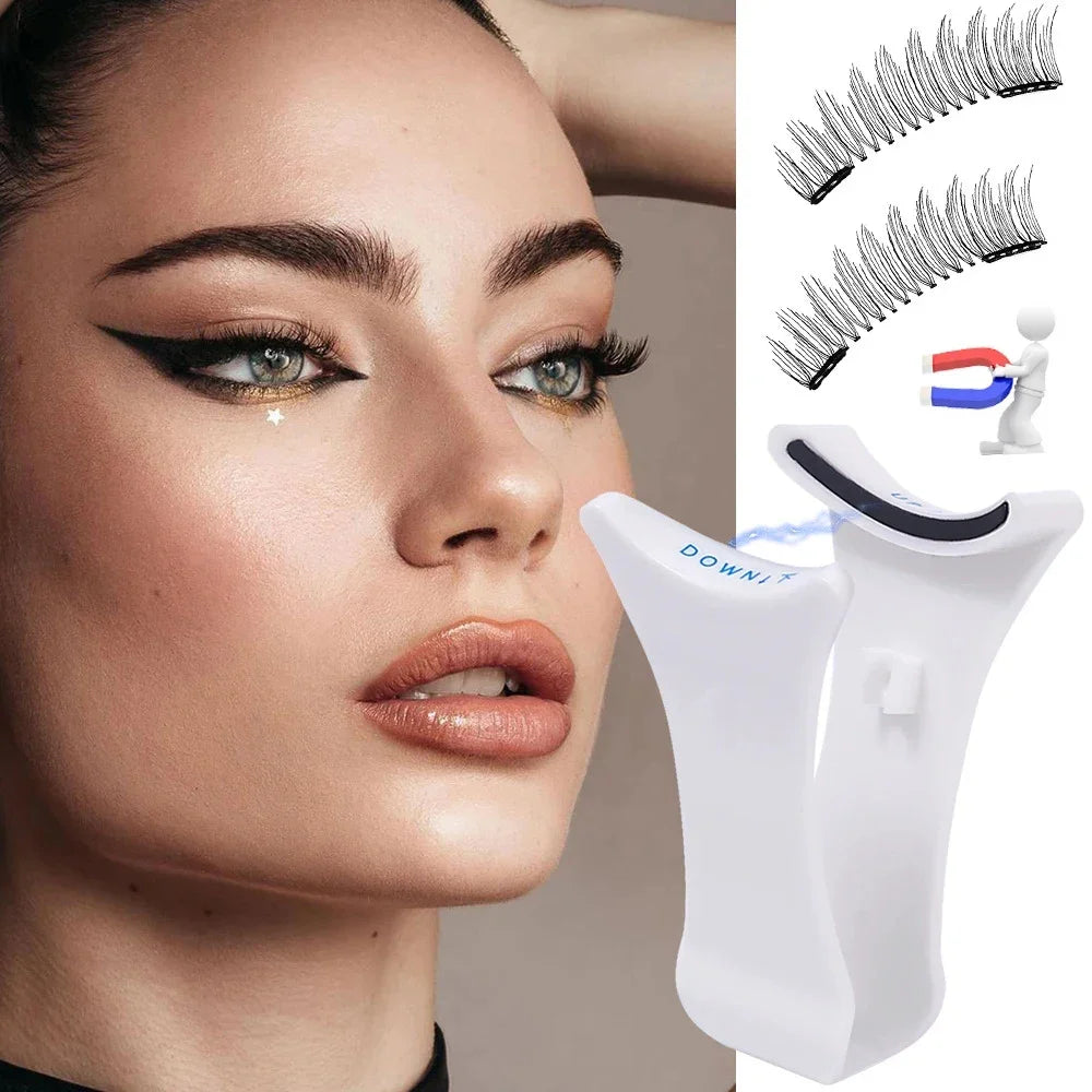 The 5-Second Lash Master: Magnetic Tweezer & Curler for 3D Mink Lashes