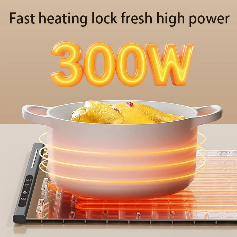 The Modern Hostess Warming Tray: Portable Fast-Heating Mat with Smart Temp Control