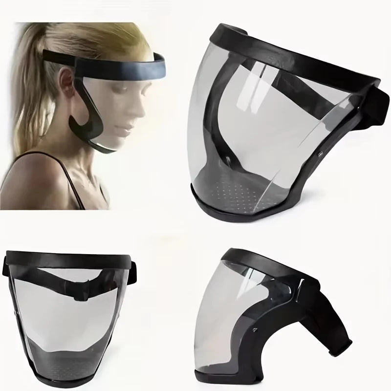 Panoramic Safety Mask: Heat-Resistant & Adjustable Full-Face Protection