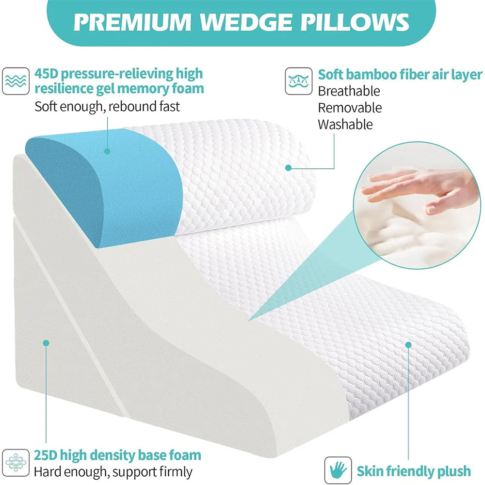 20-in-1 Orthopedic Wedge System | Modular Memory Foam Recovery Set