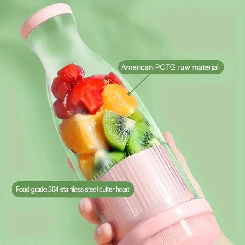 6-Blade Portable Blender: USB-C Rechargeable Personal Juicer