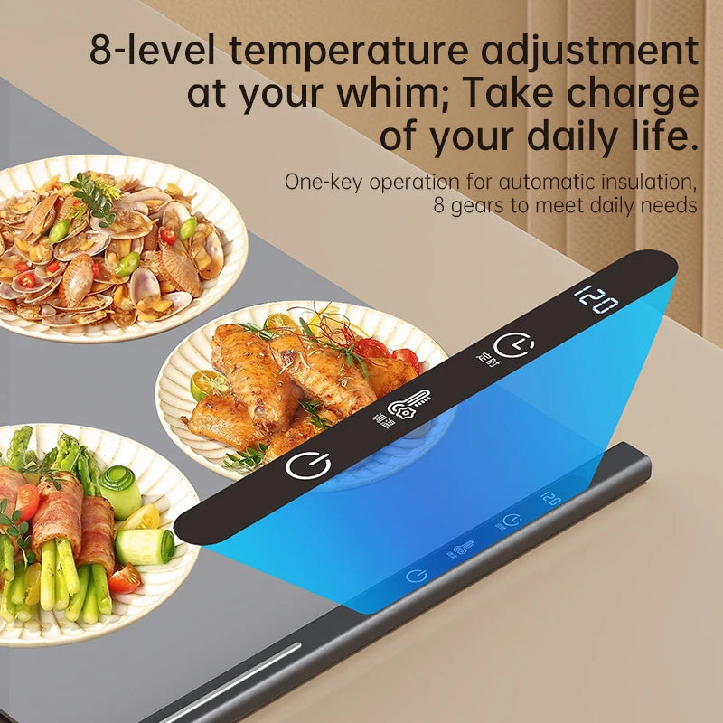 The Modern Hostess Warming Tray: Portable Fast-Heating Mat with Smart Temp Control