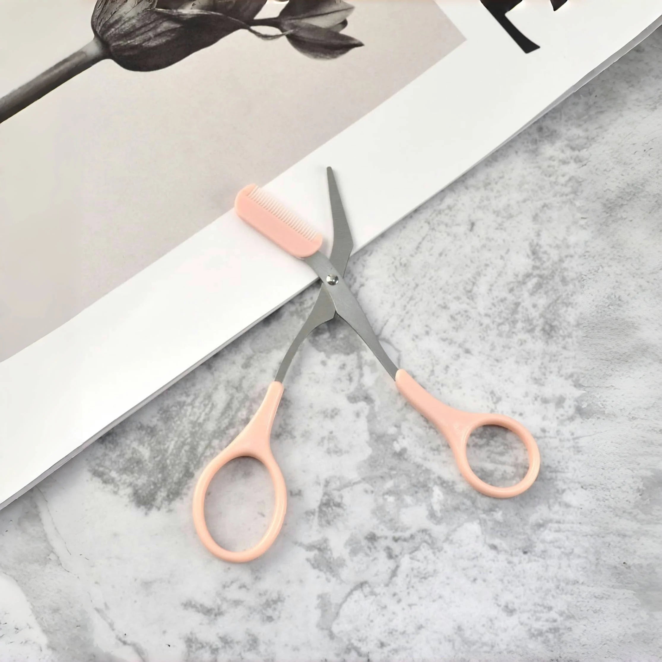 Brow Duo | Stainless Steel Grooming Scissors for Flawless Brows