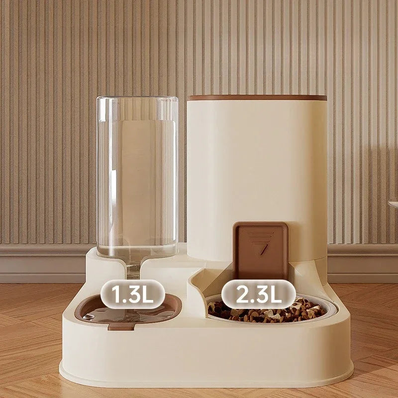 The 24/7 Auto-Refill Station: Exquisite Pet Bowl & Constant-Flow Fountain