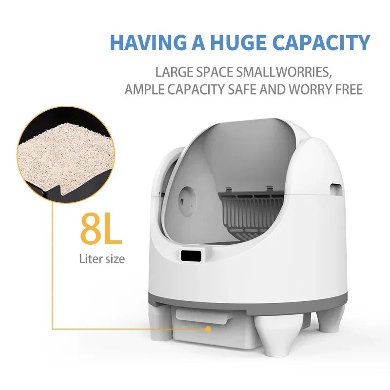 Smart Cat Toilet: App-Controlled, Self-Cleaning & Odor