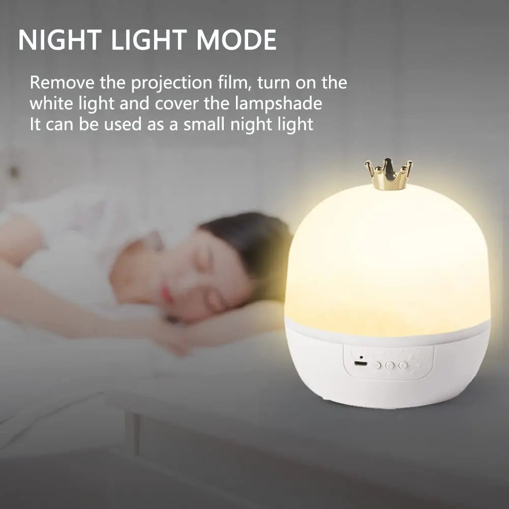DreamScape Pro: 360° Rotating Night Light with 15 Magic Themes