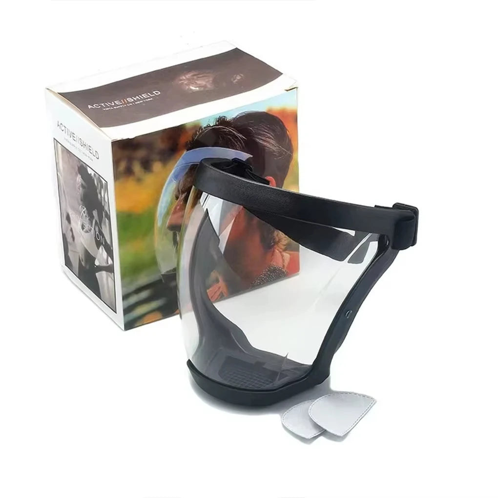 Panoramic Safety Mask: Heat-Resistant & Adjustable Full-Face Protection
