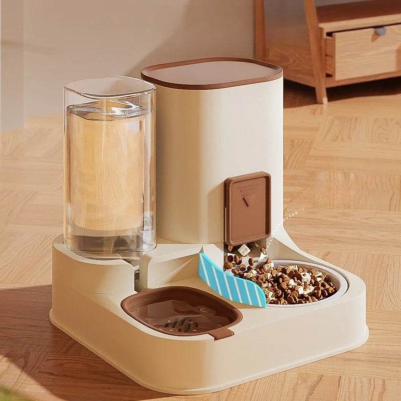 The 24/7 Auto-Refill Station: Exquisite Pet Bowl & Constant-Flow Fountain
