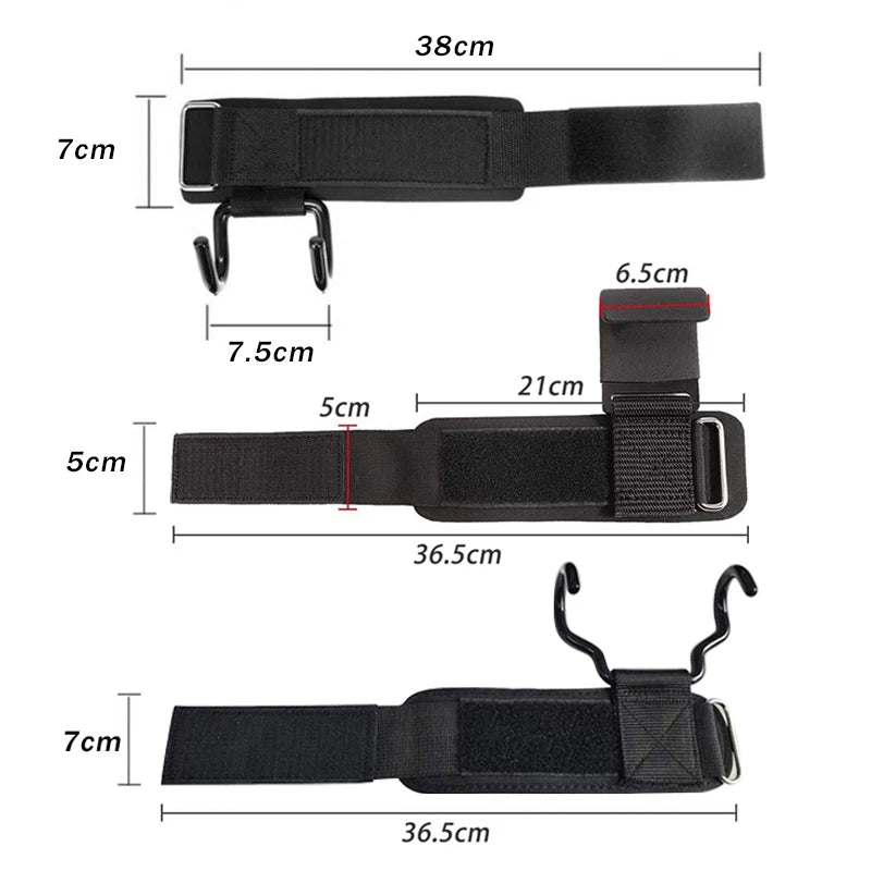 Elite Grip-Assist Lifting Hooks: Neoprene Padded Wrist Wraps for Powerlifting