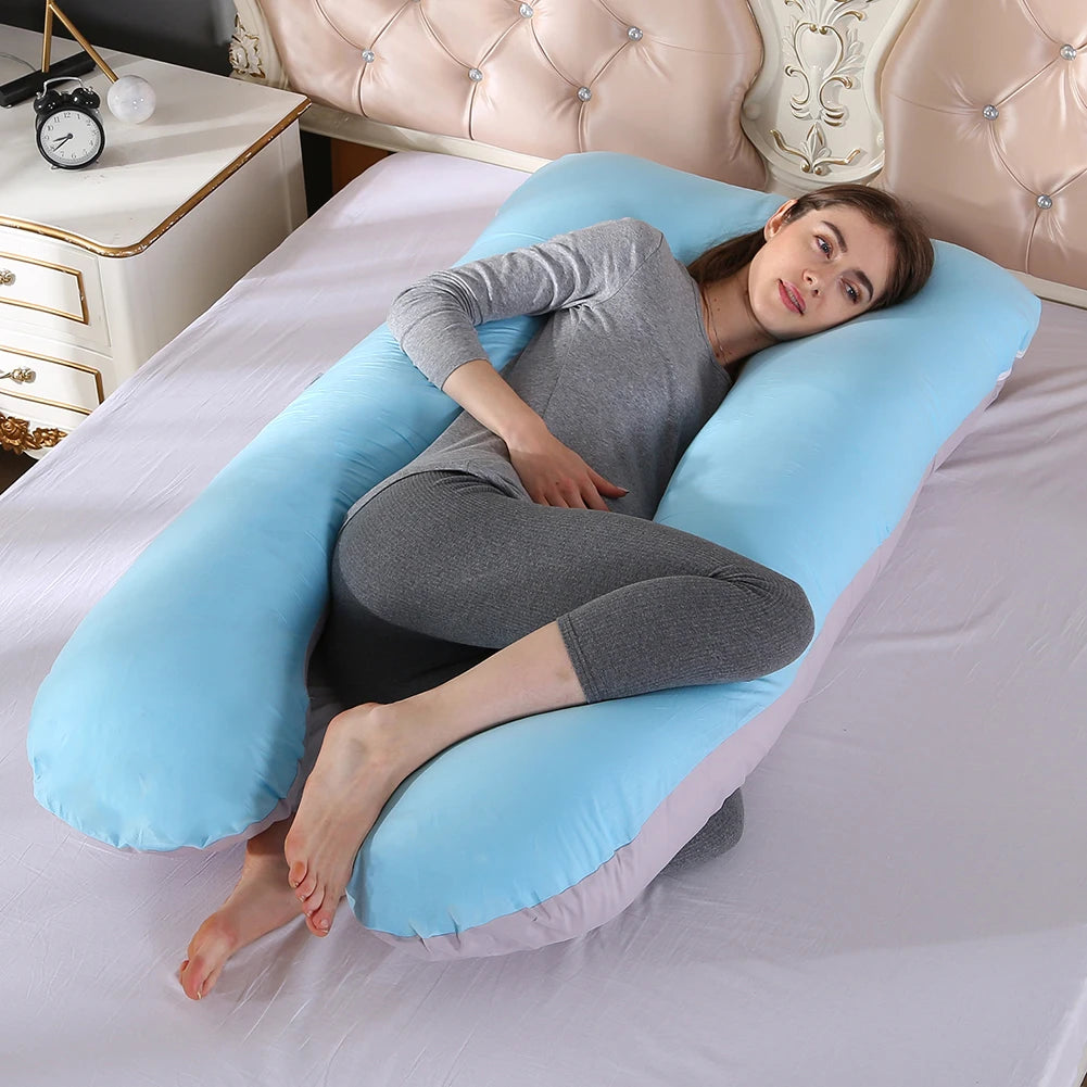 Premium Maternity & Nursing Pillow Case: Ultra-Soft Cotton U-Type Cover