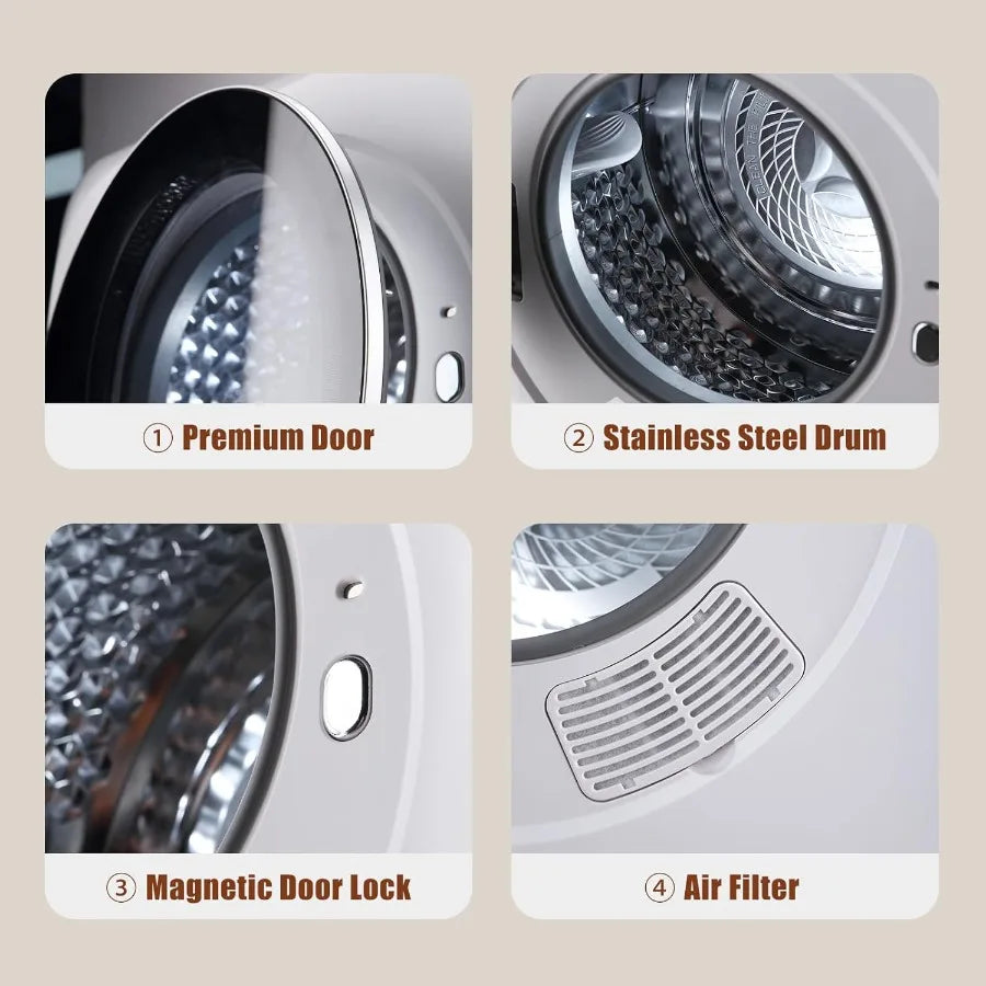 The Urban Nomad 12lb Portable Dryer: 6-Mode Smart Drying for Small Spaces