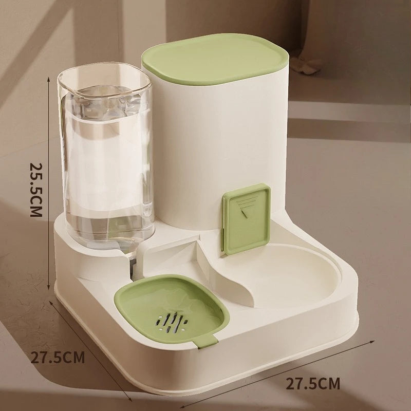 The 24/7 Auto-Refill Station: Exquisite Pet Bowl & Constant-Flow Fountain