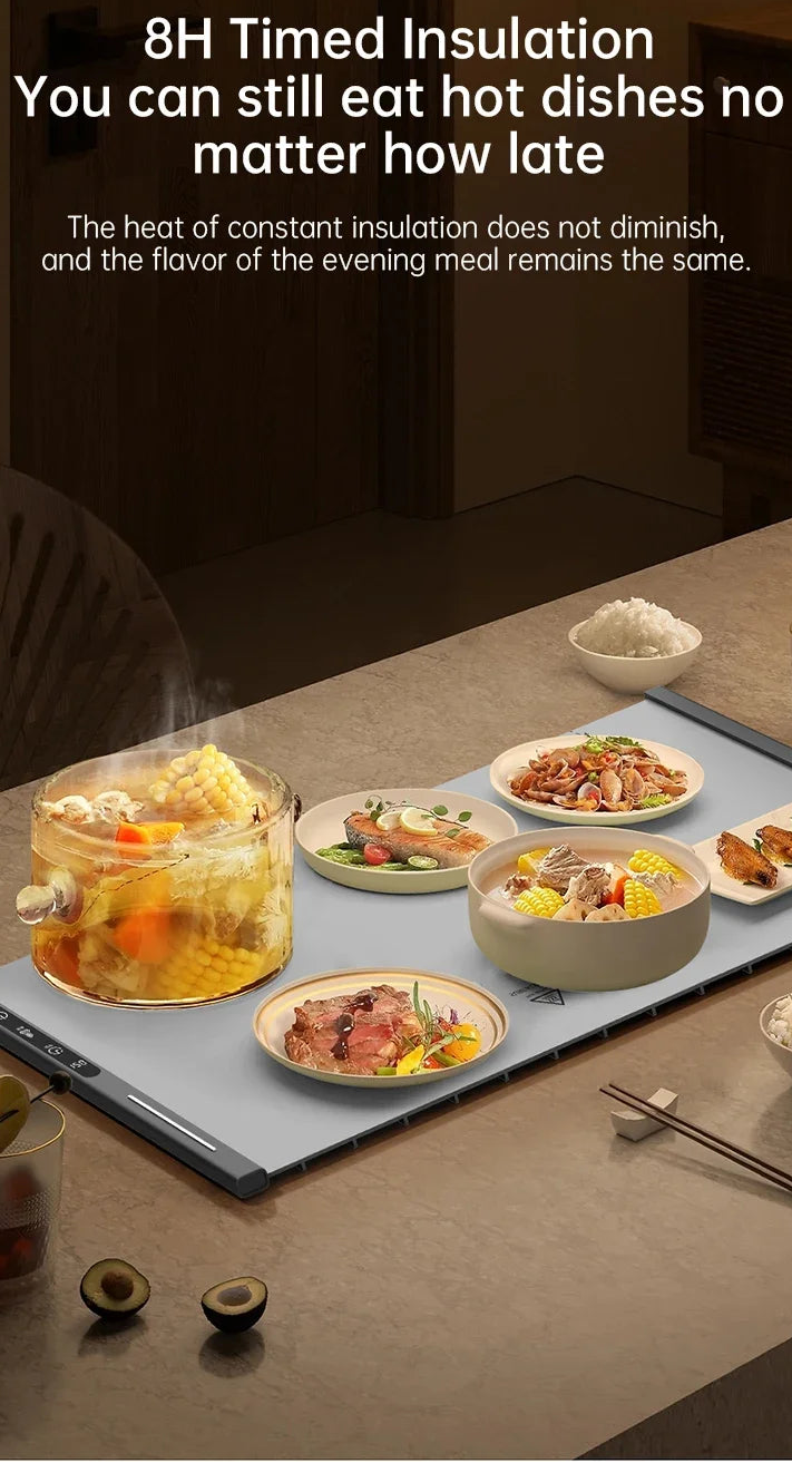 The Modern Hostess Warming Tray: Portable Fast-Heating Mat with Smart Temp Control