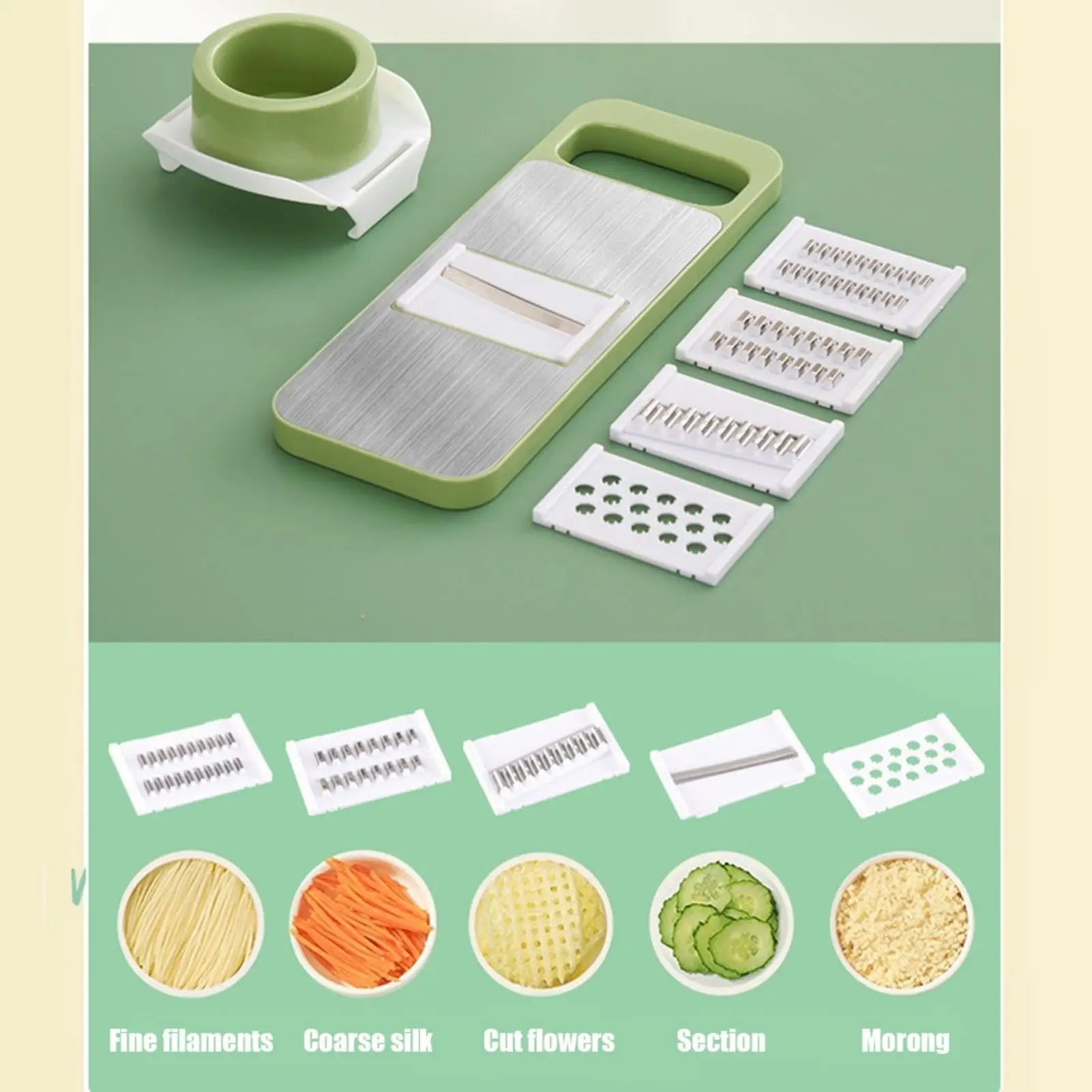 The 60-Second Salad Slicer: 9-in-1 Multi-Functional Vegetable Cutter & Grater