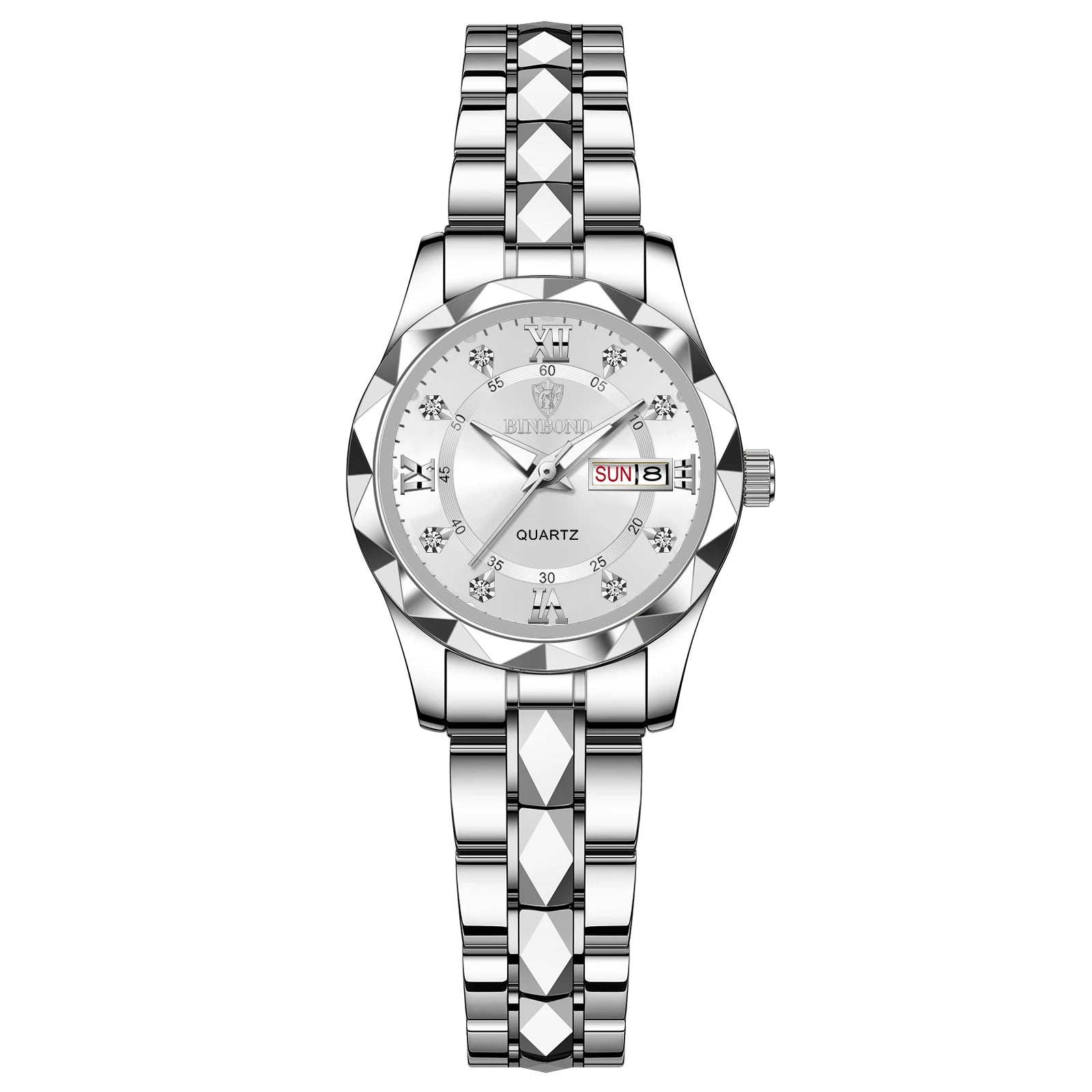 The Executive Muse: Stainless Steel Waterproof Quartz Watch for Women