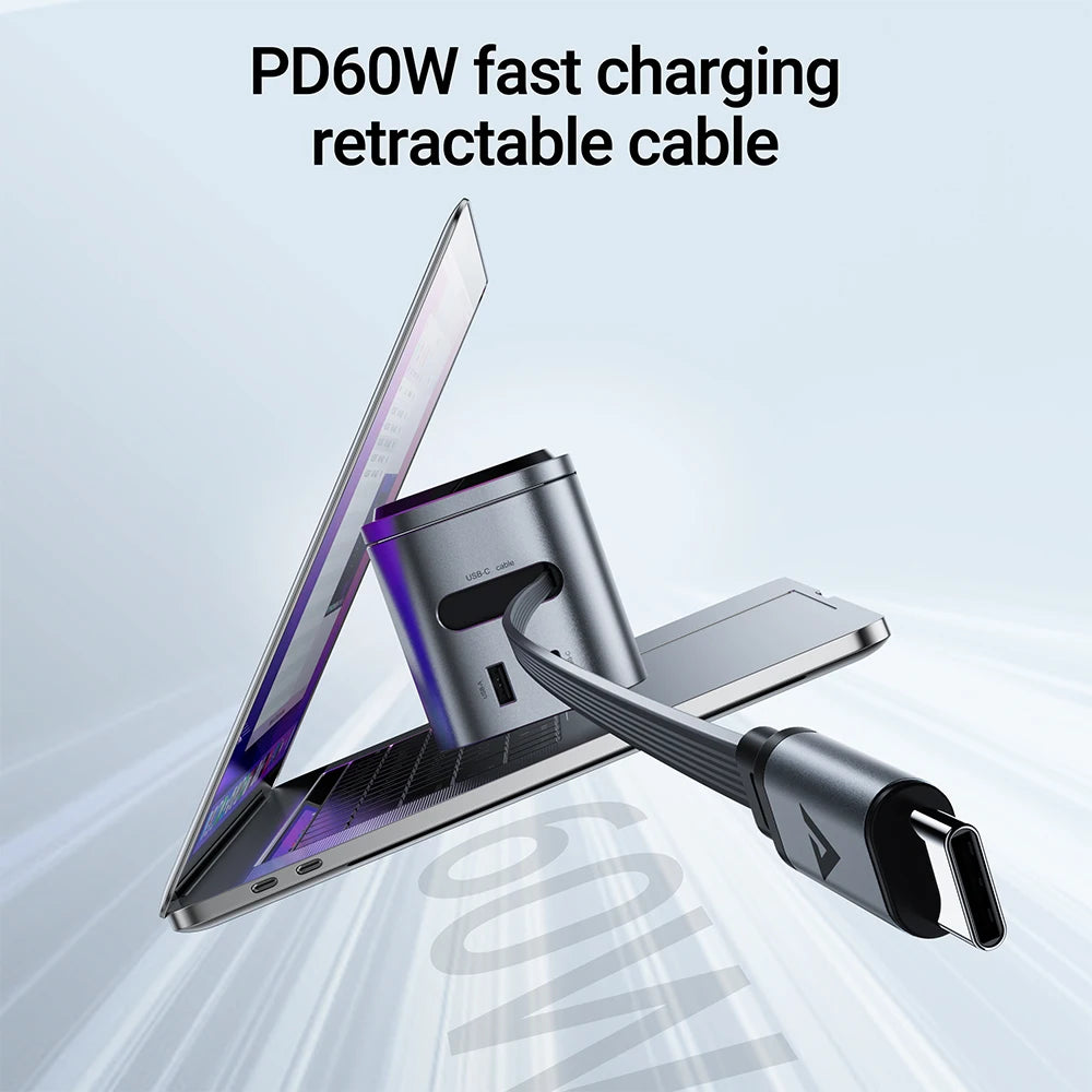 ACEFAST 6-in-1 Desktop Power Hub: 15W Magnetic Wireless + PD65W Fast Charge