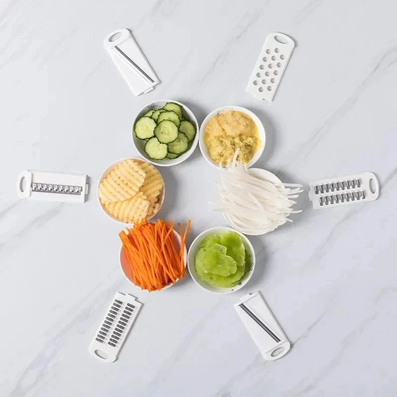 The 60-Second Salad Slicer: 9-in-1 Multi-Functional Vegetable Cutter & Grater