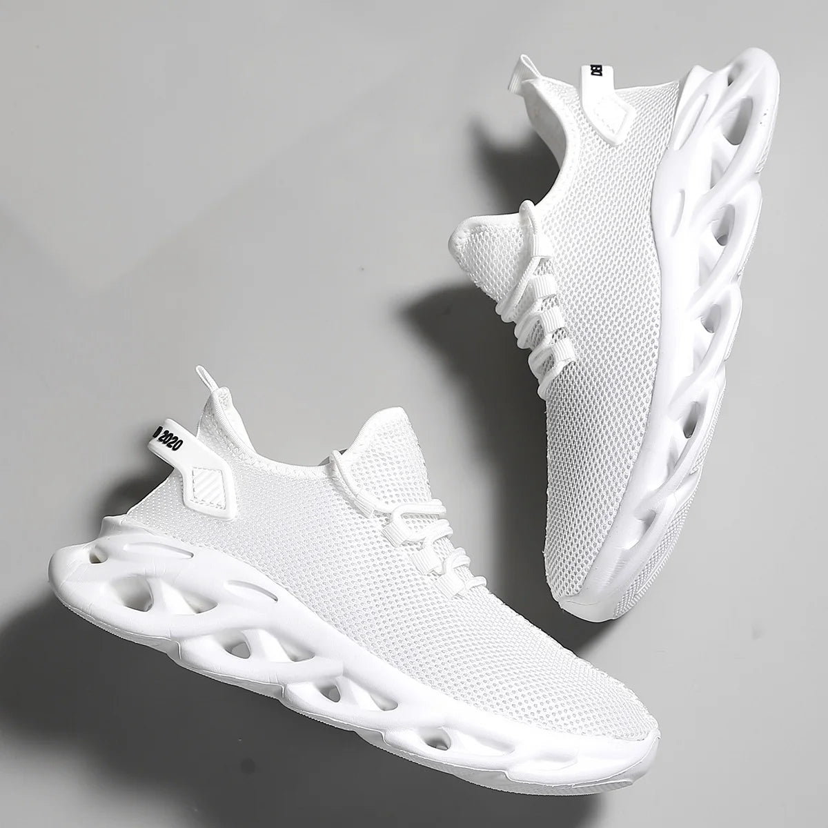 Unisex Breathable Mesh Sneakers with 3cm Height Advantage