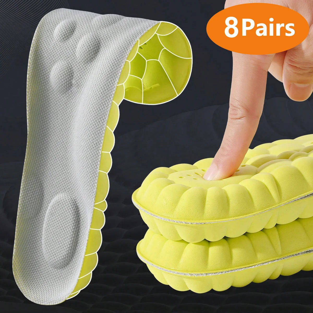 The 12-Hour Comfort Pad: Breathable Shock-Absorbing Arch Support Insoles