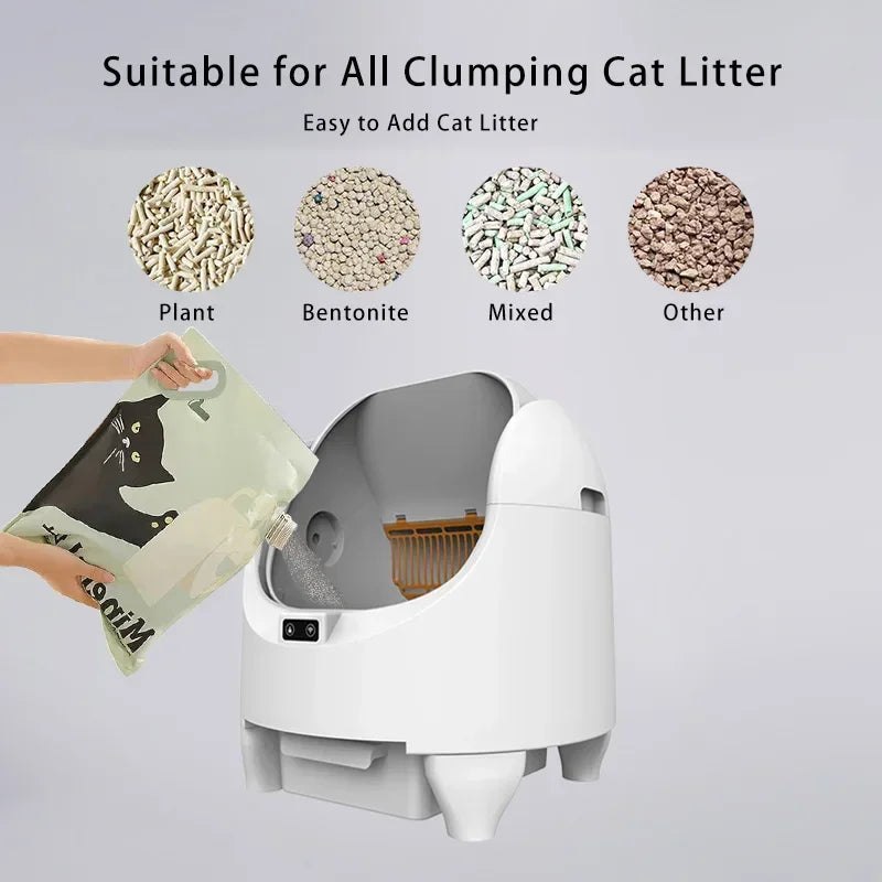 Smart Cat Toilet: App-Controlled, Self-Cleaning & Odor