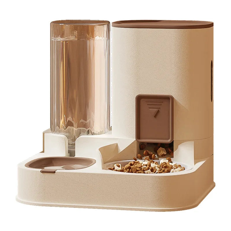 The 24/7 Auto-Refill Station: Exquisite Pet Bowl & Constant-Flow Fountain