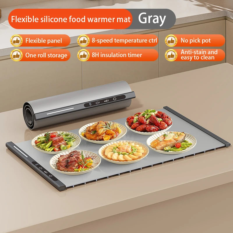 The Modern Hostess Warming Tray: Portable Fast-Heating Mat with Smart Temp Control