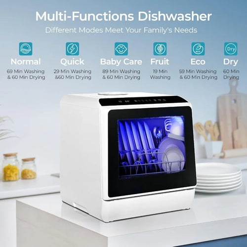 6-Program Countertop Washer for Small Spaces