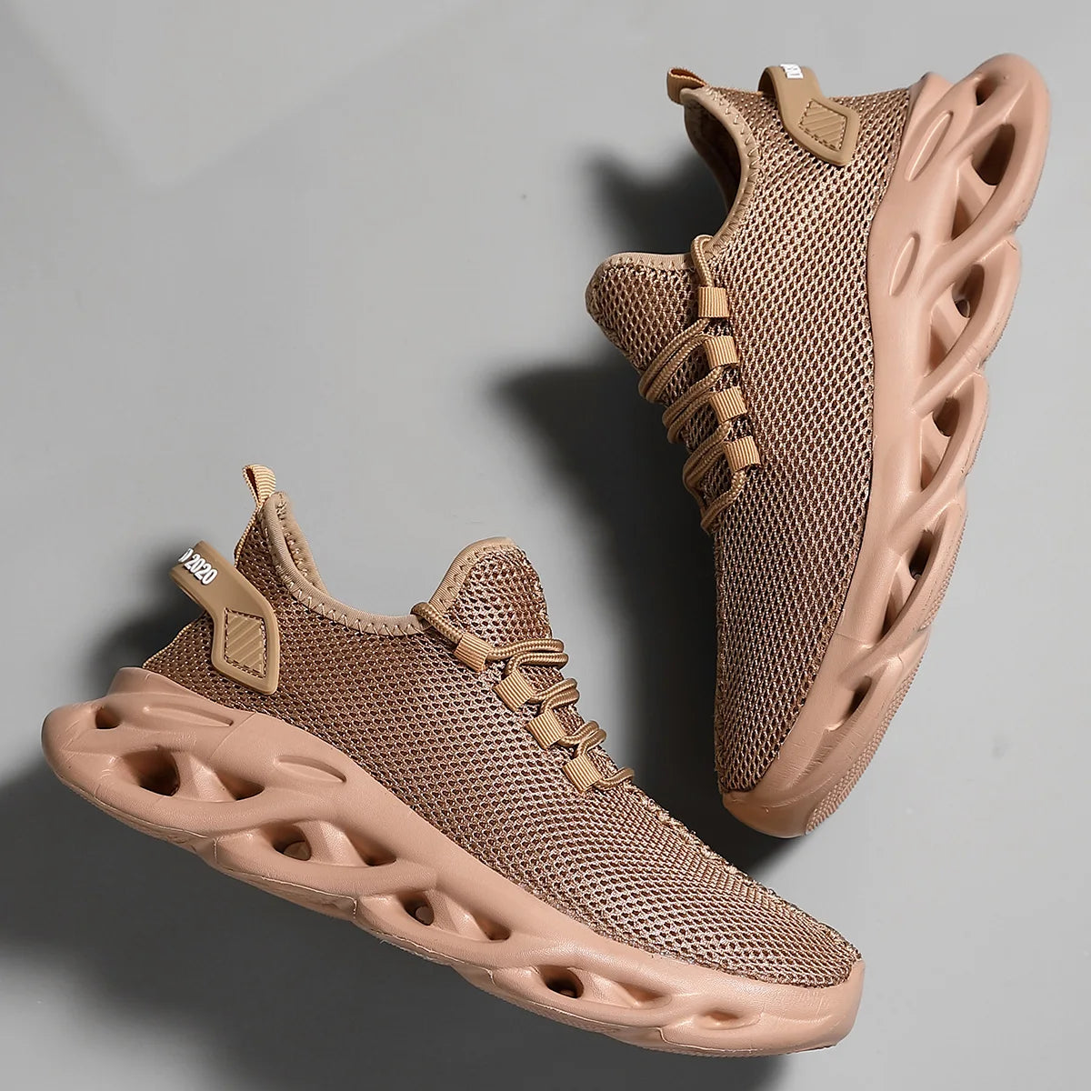 Unisex Breathable Mesh Sneakers with 3cm Height Advantage