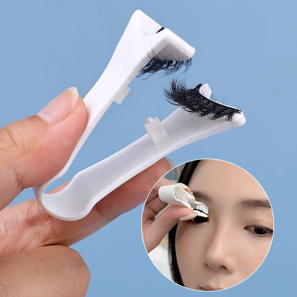 The 5-Second Lash Master: Magnetic Tweezer & Curler for 3D Mink Lashes