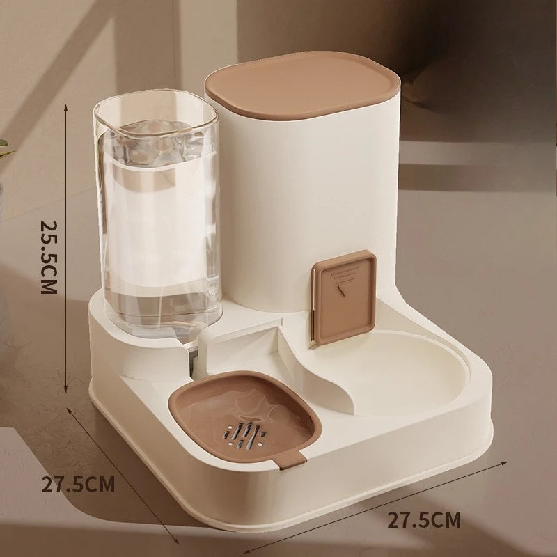 The 24/7 Auto-Refill Station: Exquisite Pet Bowl & Constant-Flow Fountain
