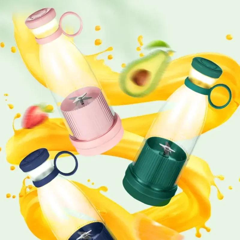 6-Blade Portable Blender: USB-C Rechargeable Personal Juicer