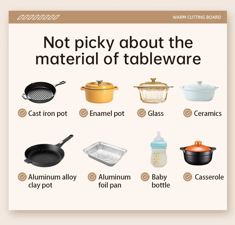 The Modern Hostess Warming Tray: Portable Fast-Heating Mat with Smart Temp Control