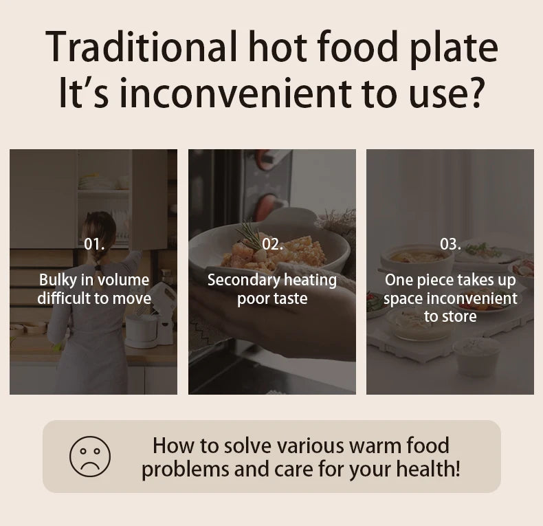 The Modern Hostess Warming Tray: Portable Fast-Heating Mat with Smart Temp Control