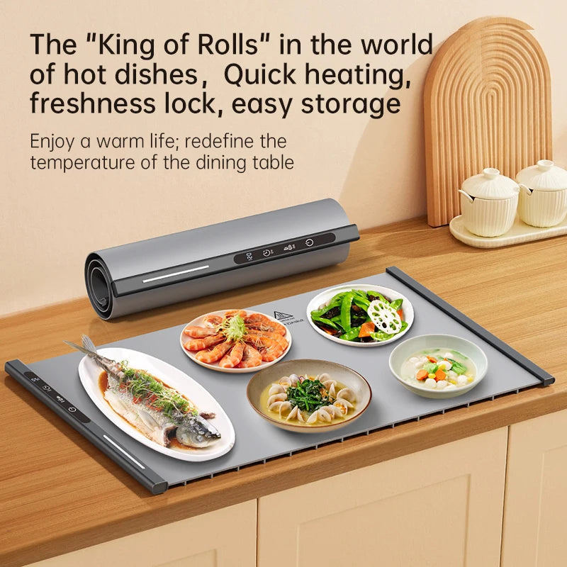 The Modern Hostess Warming Tray: Portable Fast-Heating Mat with Smart Temp Control